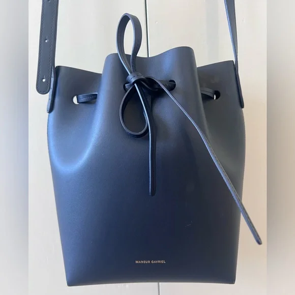 Mansur Gavriel Leather Bucket Bag - Picture 6 of 14